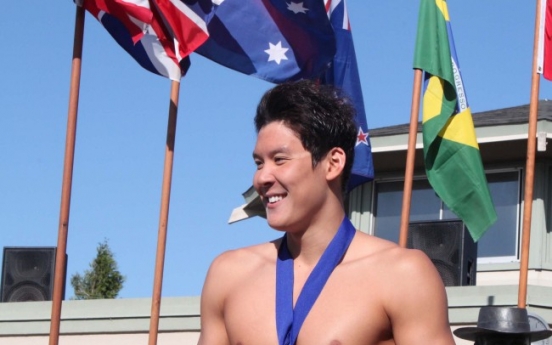 Park Tae-hwan wins 4th freestyle event at U.S. grand prix