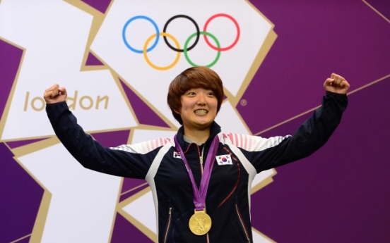 Shooter Kim Jang-mi wins gold in women’s 25-meter pistol