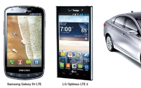 Korean phones, cars thrive in U.S.