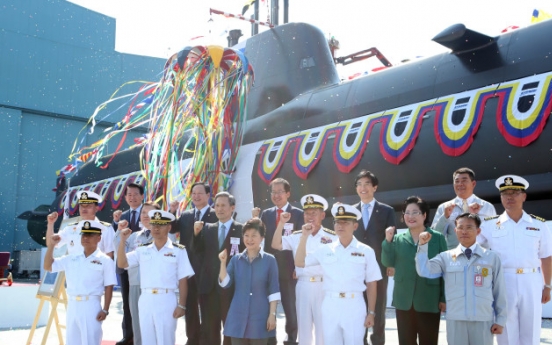 Park christens new multi-purpose submarine