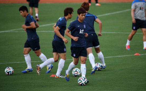 [World Cup] S. Korea trains behind closed doors again