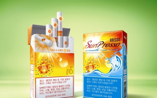 KT&G releases new Raison Sun Presso cigarette