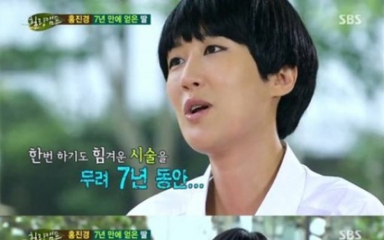 Actress Hong Jin-kyung recalls 7 painful years of fertility treatment