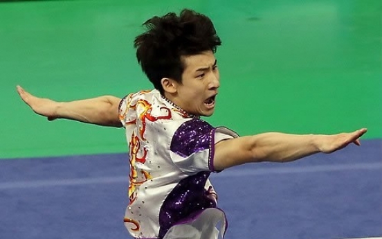 [Asian Games]  S. Korea wins first gold in Incheon Asiad in wushu