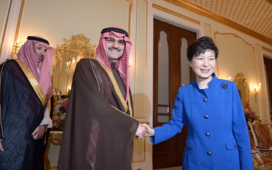 Park steps up sales diplomacy in Saudi Arabia