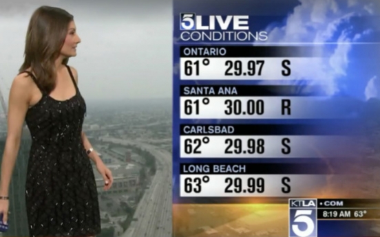Weather anchor's dress sparks social-media firestorm