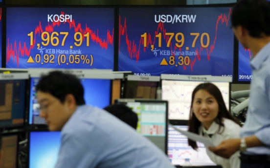 Korean shares open higher on Wall Street gains