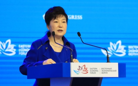 Park calls N. Korea 'disconnected node' in Eurasia, greatest threat