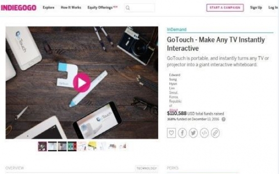 Interactive bulletin board GoTouch to enter global market via Indiegogo