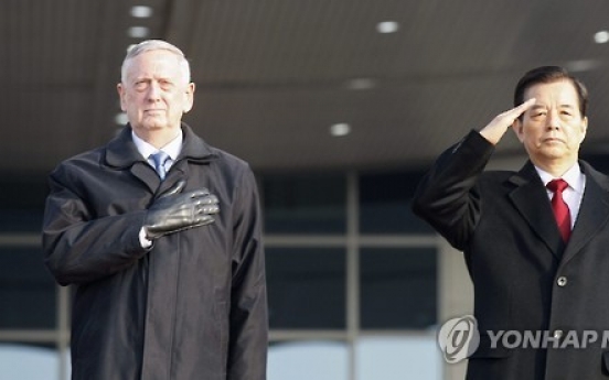 Korea, US defense chiefs vow to fight against any attack