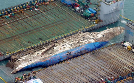Sewol ferry raised after 3 years