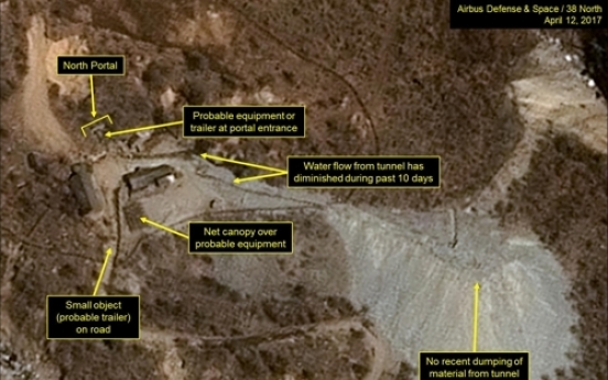 N. Korea continues activity at its nuke test site: satellite photo