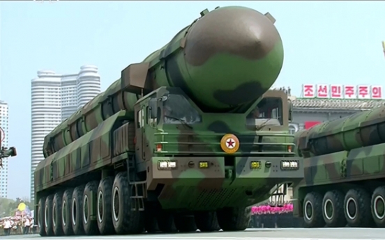 NK rolls out missiles, other weaponry at parade