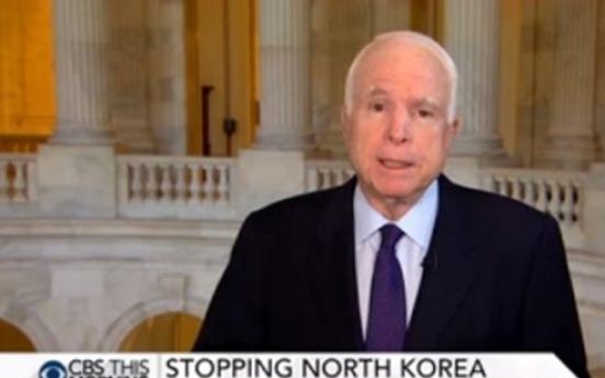 McCain: No indication of military action against NK during White House briefing