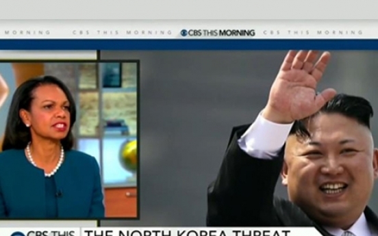 Rice: Trump shouldn't meet with N. Korean leader