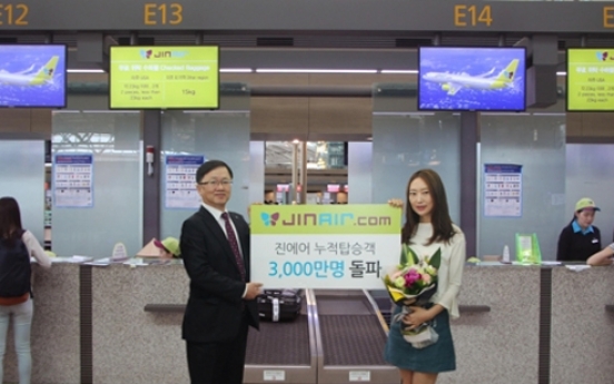 Jin Air services 30m passengers since launch