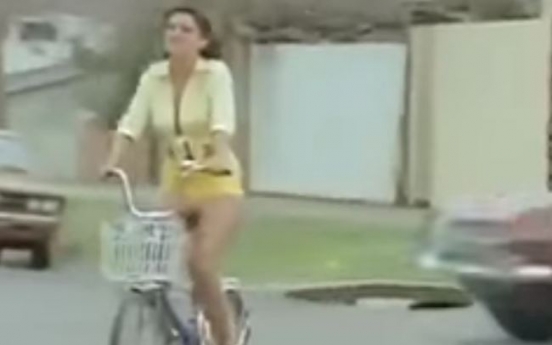 (영상) 자전거 탄 주부 희롱하던 남자...‘중태’