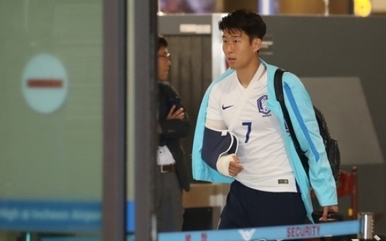 Injured Son Heung-min leaves Korea to join Tottenham