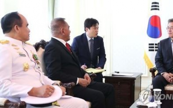 Korean president vows enhanced cooperation with Indonesia, ASEAN