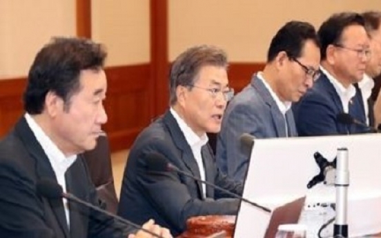 Moon urges additional support for the poor, women