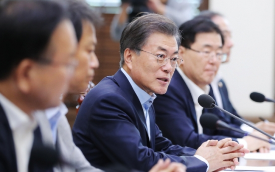 Moon convenes NSC meeting to curb additional provocations by N. Korea
