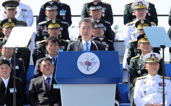 Moon says wartime operational control key to stronger military