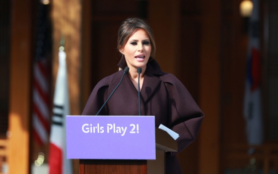 [Newsmaker] Melania Trump promotes gender equality in sports among youths