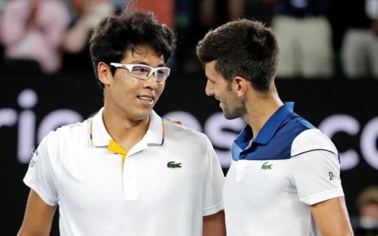 [Newsmaker] S. Korean tennis star Chung Hyeon beats Novak Djokovic at Australian Open