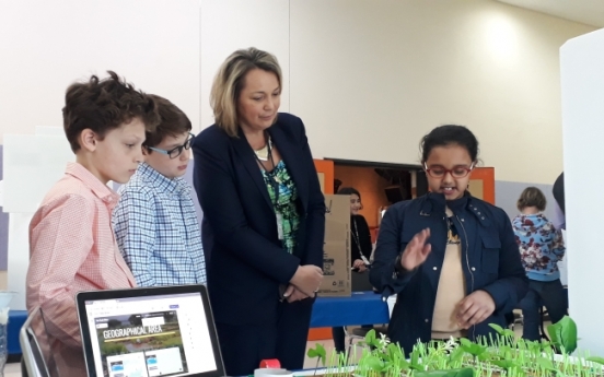KIS 5th graders showcase creative works at Eco Trade Show