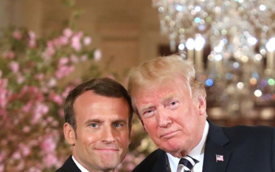 Trump, Macron call for 'new' nuclear deal with Iran