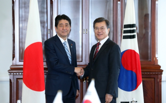 Moon calls for improved ties between Japan, N. Korea