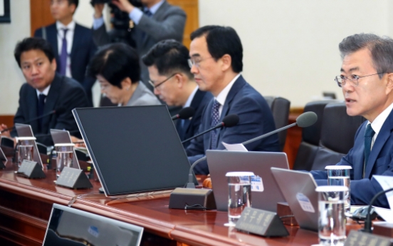 Moon urges early implementation of extra budget to create more jobs