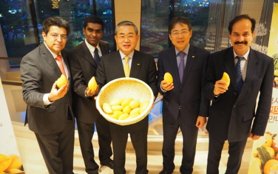 Indian mangoes available in Korea