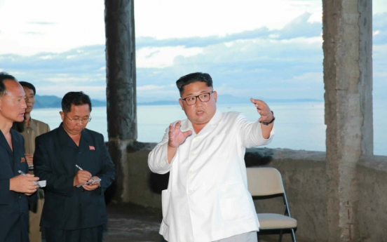 N. Korean leader tours construction sites, chides officials for incompetence