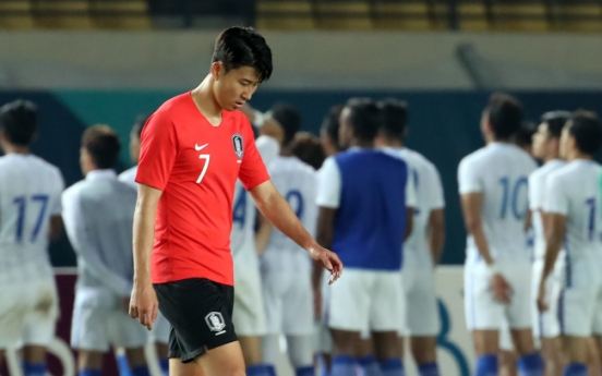 Son's Asian Games hopes rocked by minnows Malaysia