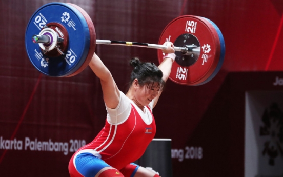 N. Korea's sister power: Rim Jong-sim wins gold in women's 75kg weightlifting