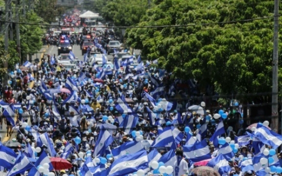 Thousands in anti-Ortega protest in Nicaragua capital