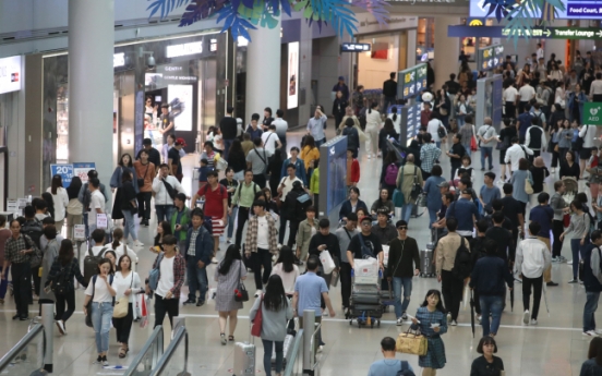 No. of passengers using S. Korea's main airport during Chuseok holiday tops 1.12 million
