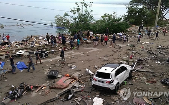 One Korean unreachable in Indonesia after powerful earthquake, tsunami