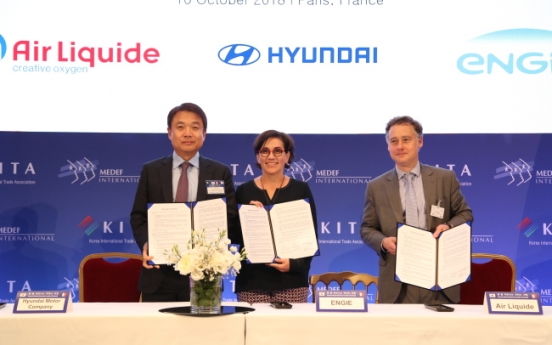 Hyundai partners with French firms for hydrogen drive