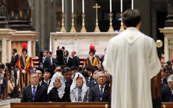 Vatican welcomes Moon with special mass for Korean peace