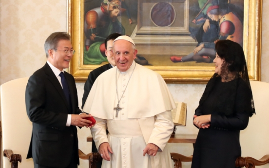 Ruling party expects pope's visit to NK to speed up denuclearization
