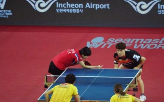 Unified Korean ping pong team wins 1st match at major tourney to take on S. Koreans