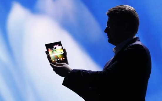 [CES 2019] Samsung Electronics exclusively showcases foldable phone to customers at CES 2019