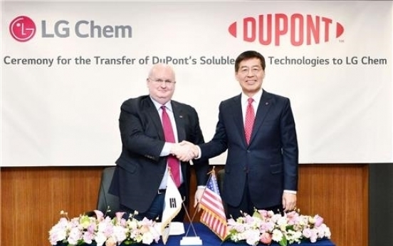 LG Chem acquires DuPont’s soluble OLED technology