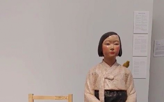 Statue symbolizing former wartime sex slave returns to Japanese art show