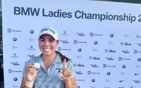 US golfer Gillman gets 1st hole-in-one at LPGA event in S. Korea