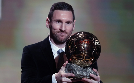 Lionel Messi wins Ballon d'Or for sixth time