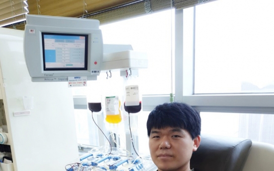 Samsung SDI employee gets credit for giving blood more than 200 times