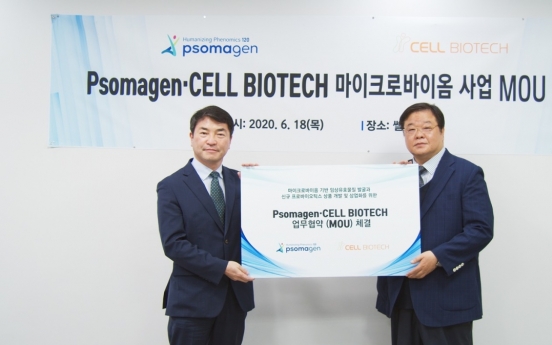 Psomagen, Cell Biotech sign MOU for microbiome biz